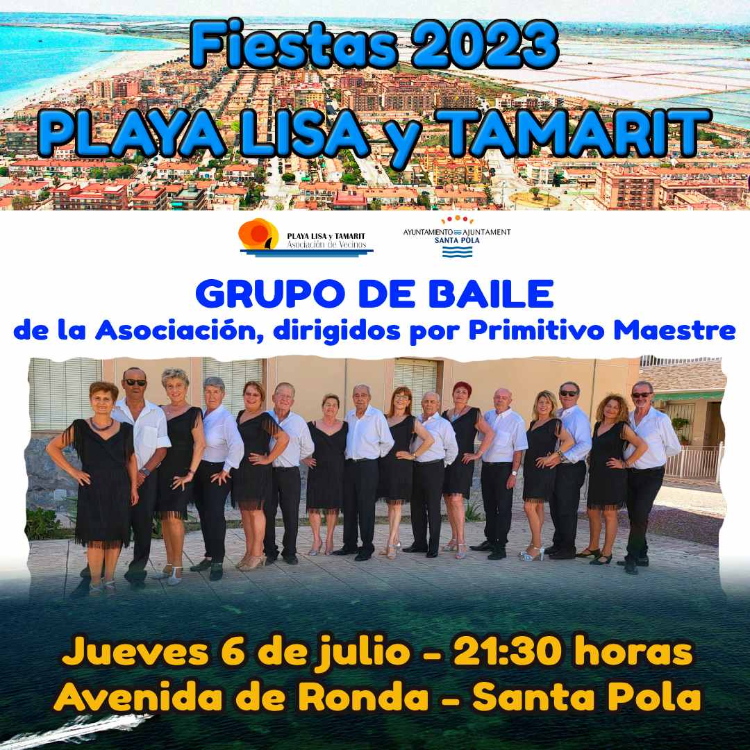 Grupo de Baile de la Asociación de Vecinos de Playa Lisa y Tamarit