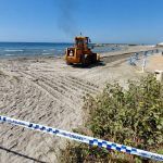 El Ayuntamiento trabaja con urgencia para restaurar la normalidad en una cala de Santa Pola del Este